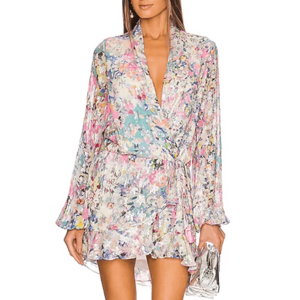 Rococo Sand Floral Mini Dress - Multicolor